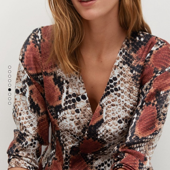 Mango snake print dress - Picture 6 of 10